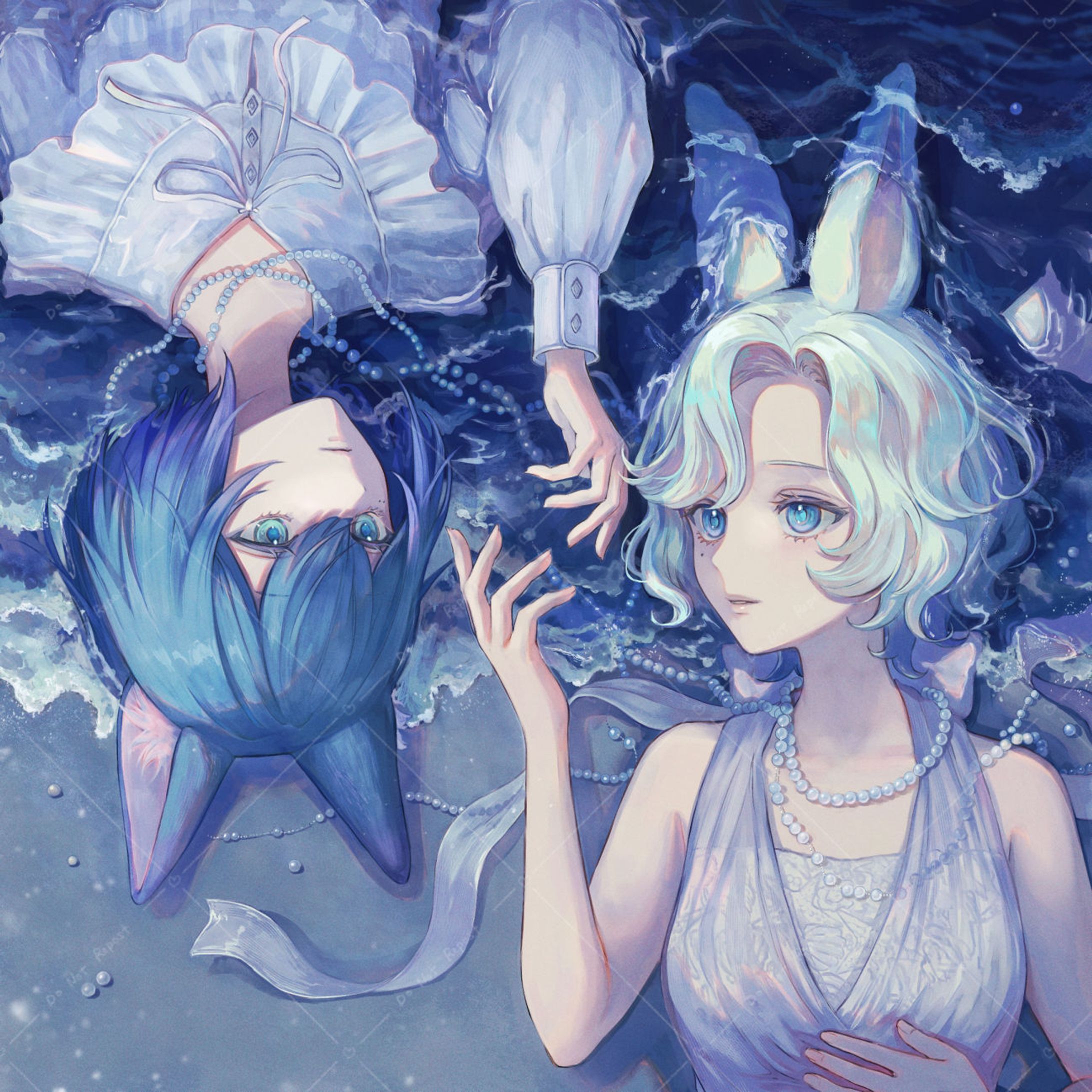 【work】空想庭園様  「海の幽霊」cover動画イラスト-1