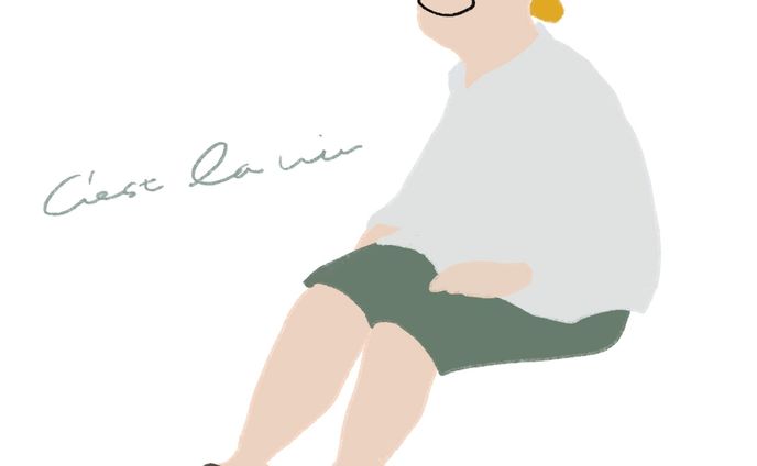 ポップな人物画