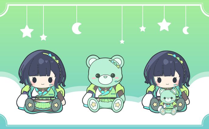 咲顔栞子様/ぬいぐるみ風いらすと
