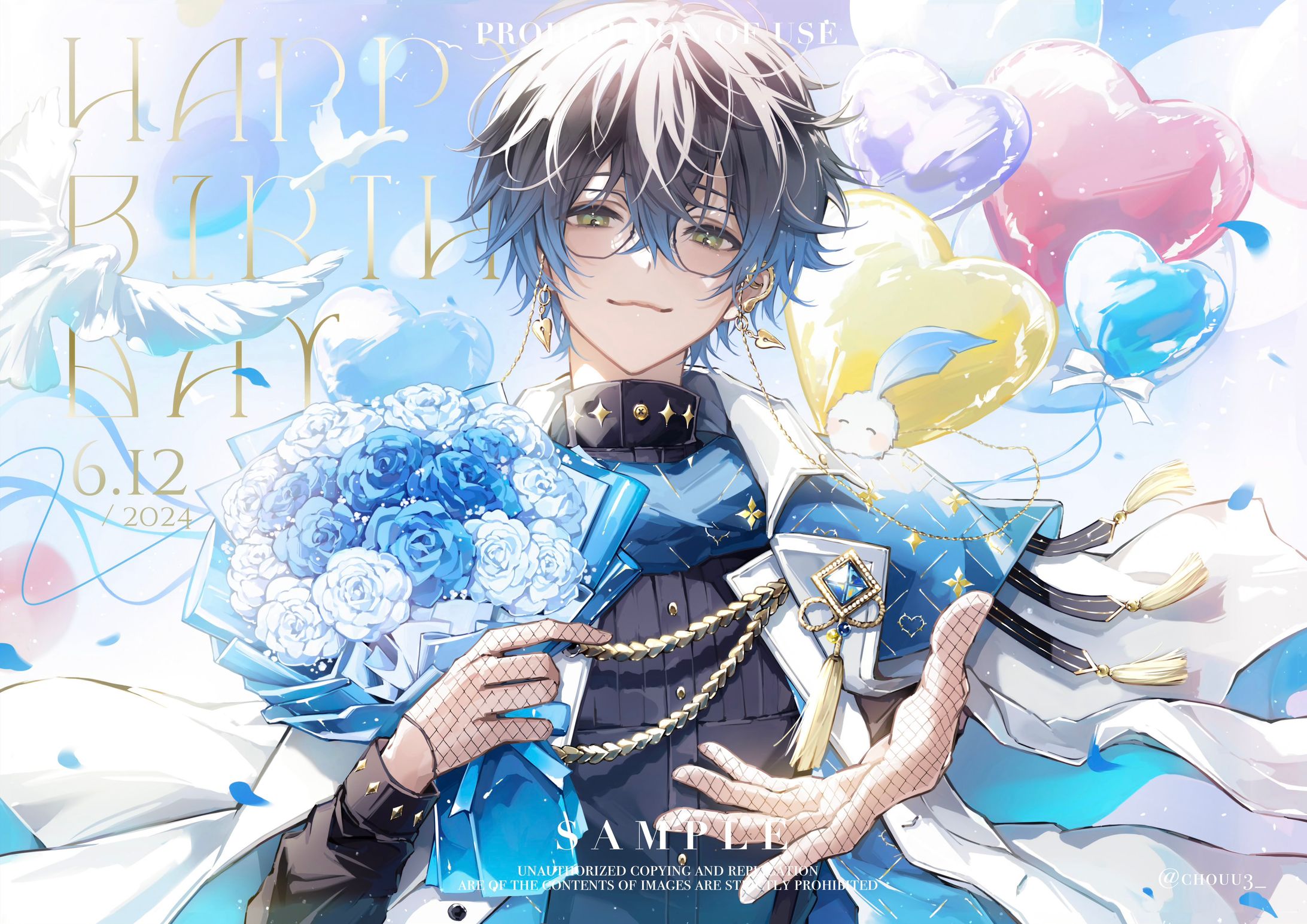 【企画】応援広告イラスト　にじさんじEN所属　Ike Eveland様-1