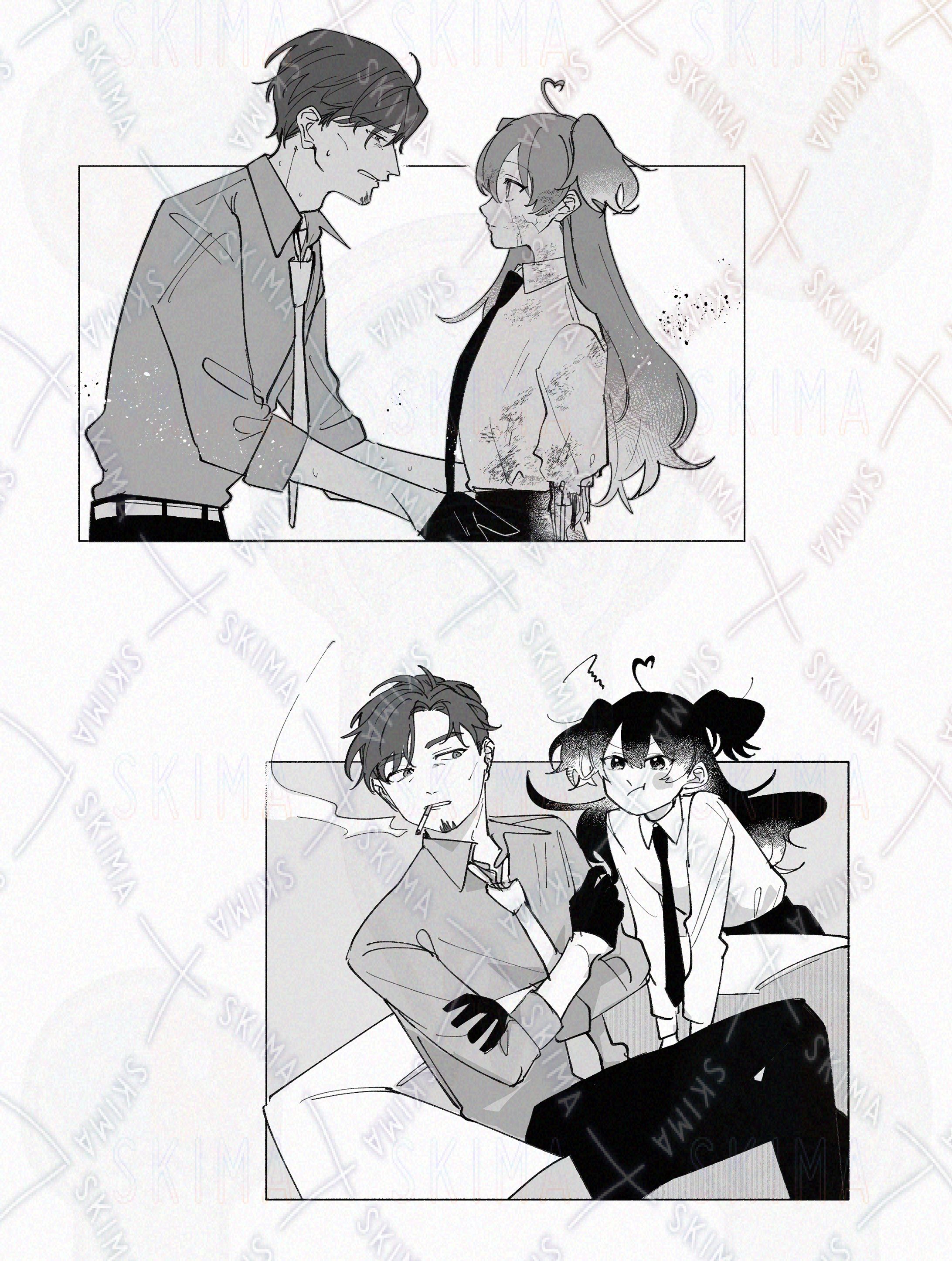 依頼品　モノクロイラスト-1