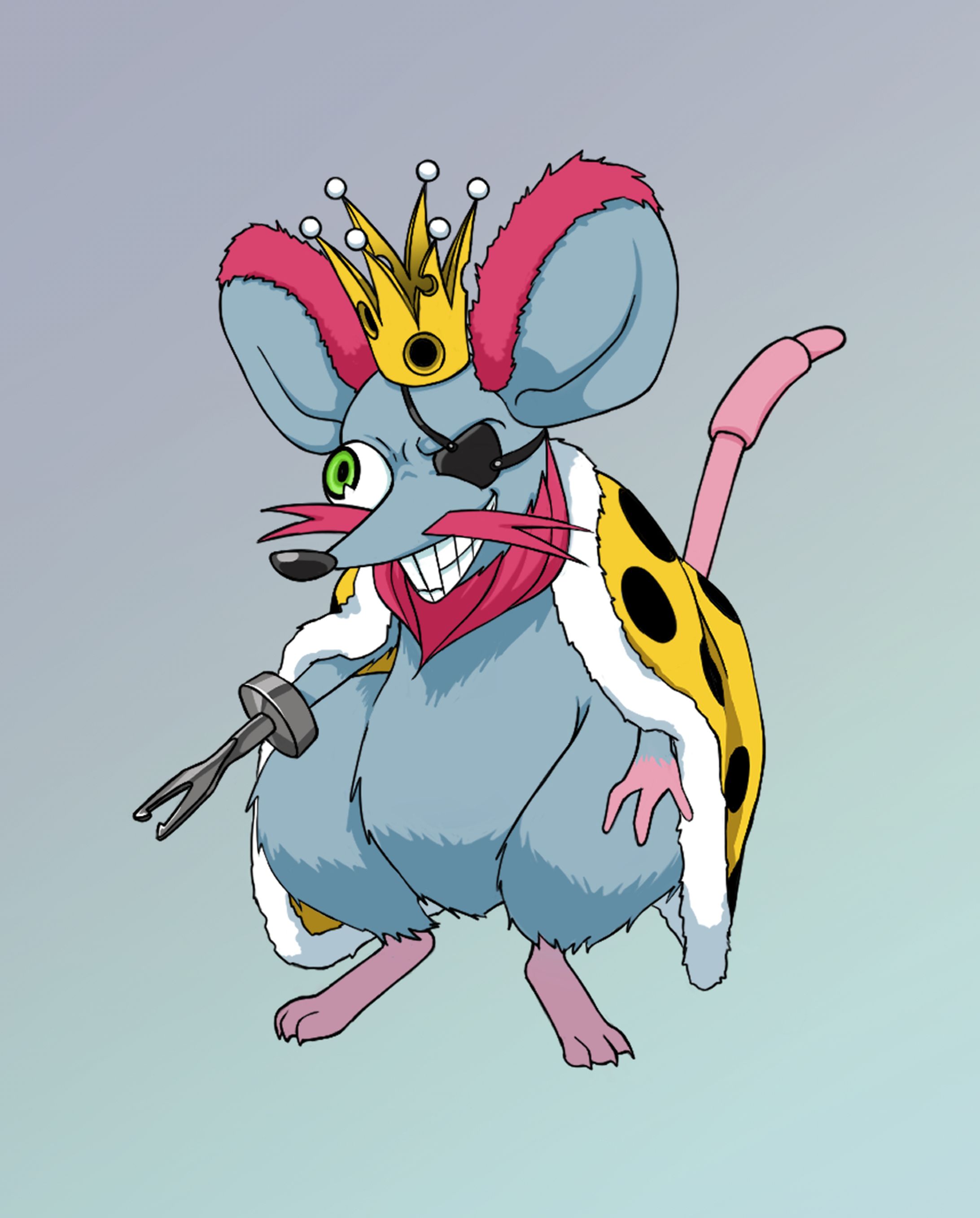  オリジナル　ねずみの王様　格闘ゲームキャラ立ち絵-1
