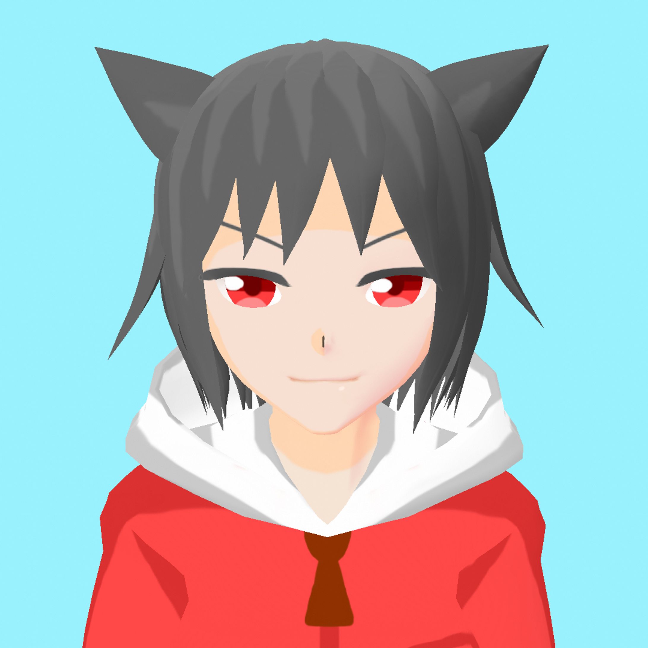 ねこ赤くん【VRoid】-1