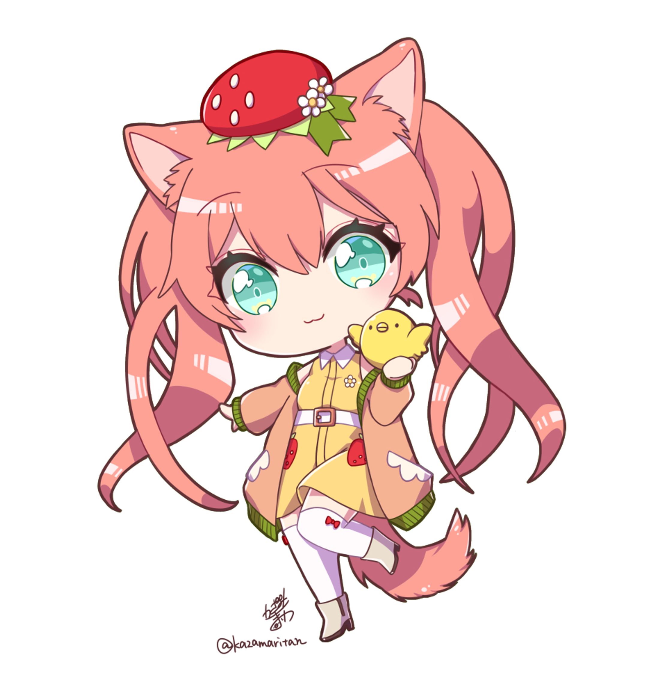 猫耳のイラスト-1