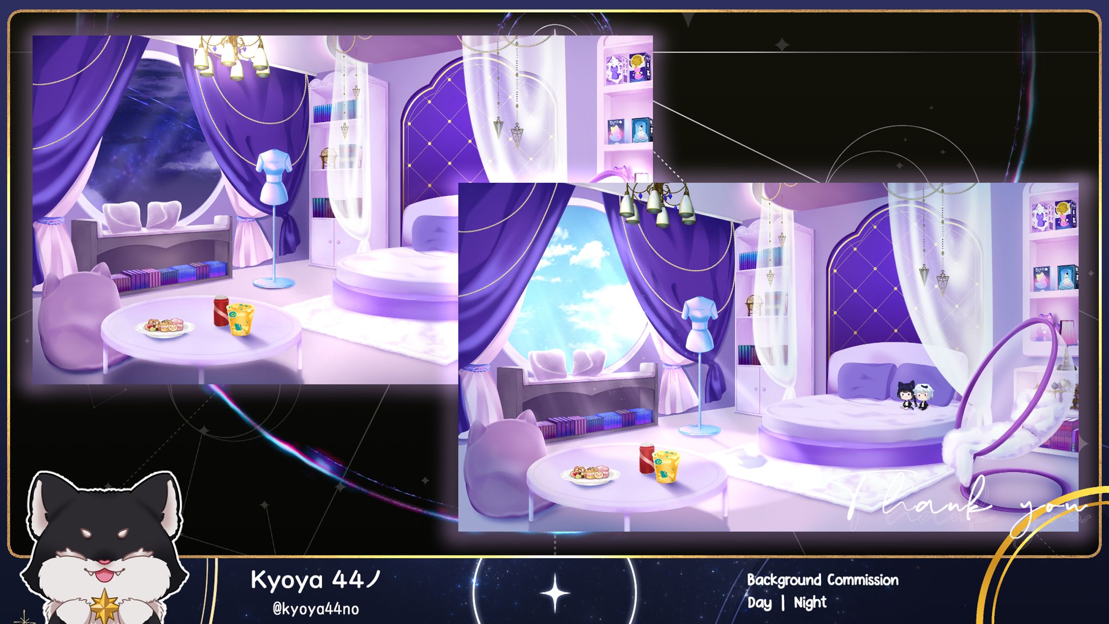 Purple Room Day & Night | Background-1