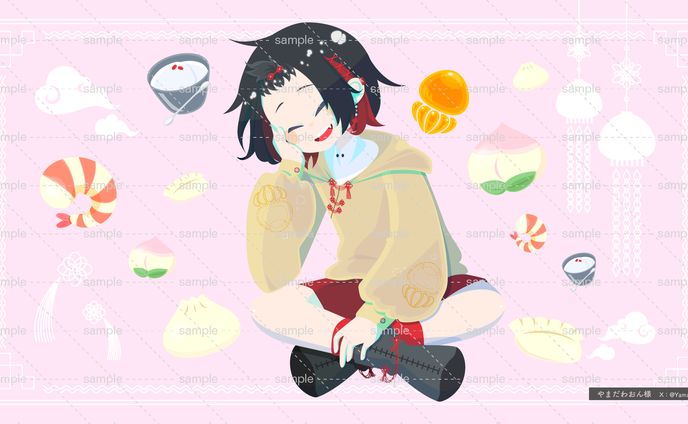 やまだわおん様　歌ってみた素材イラスト