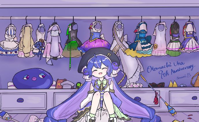 音街ウナ9周年記念イラスト