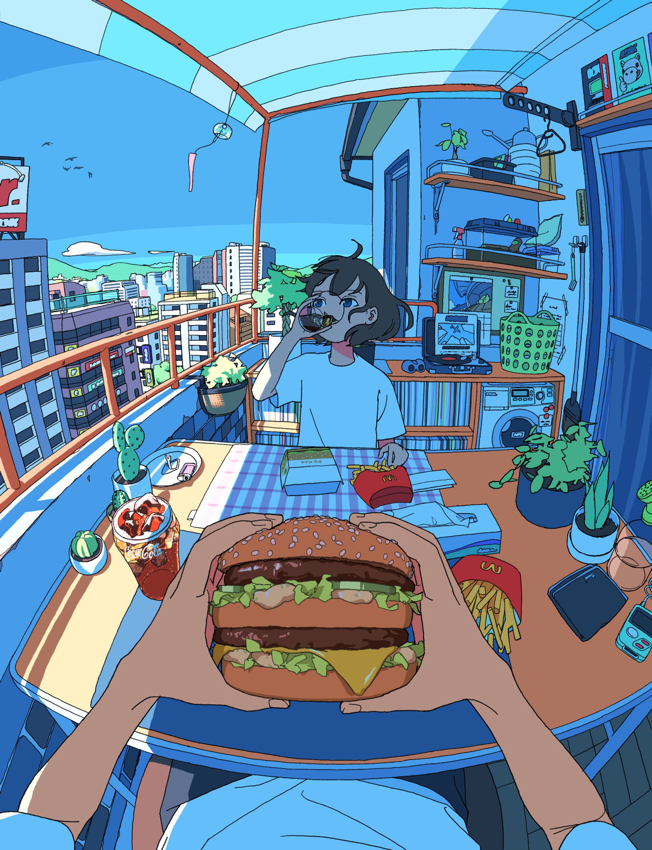 【ご依頼】マクドナルドさん　CMプロモーション イラスト-1