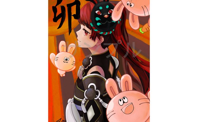 【一枚絵イラスト】　キヲテラエ様　年賀状イラスト　【ご依頼】