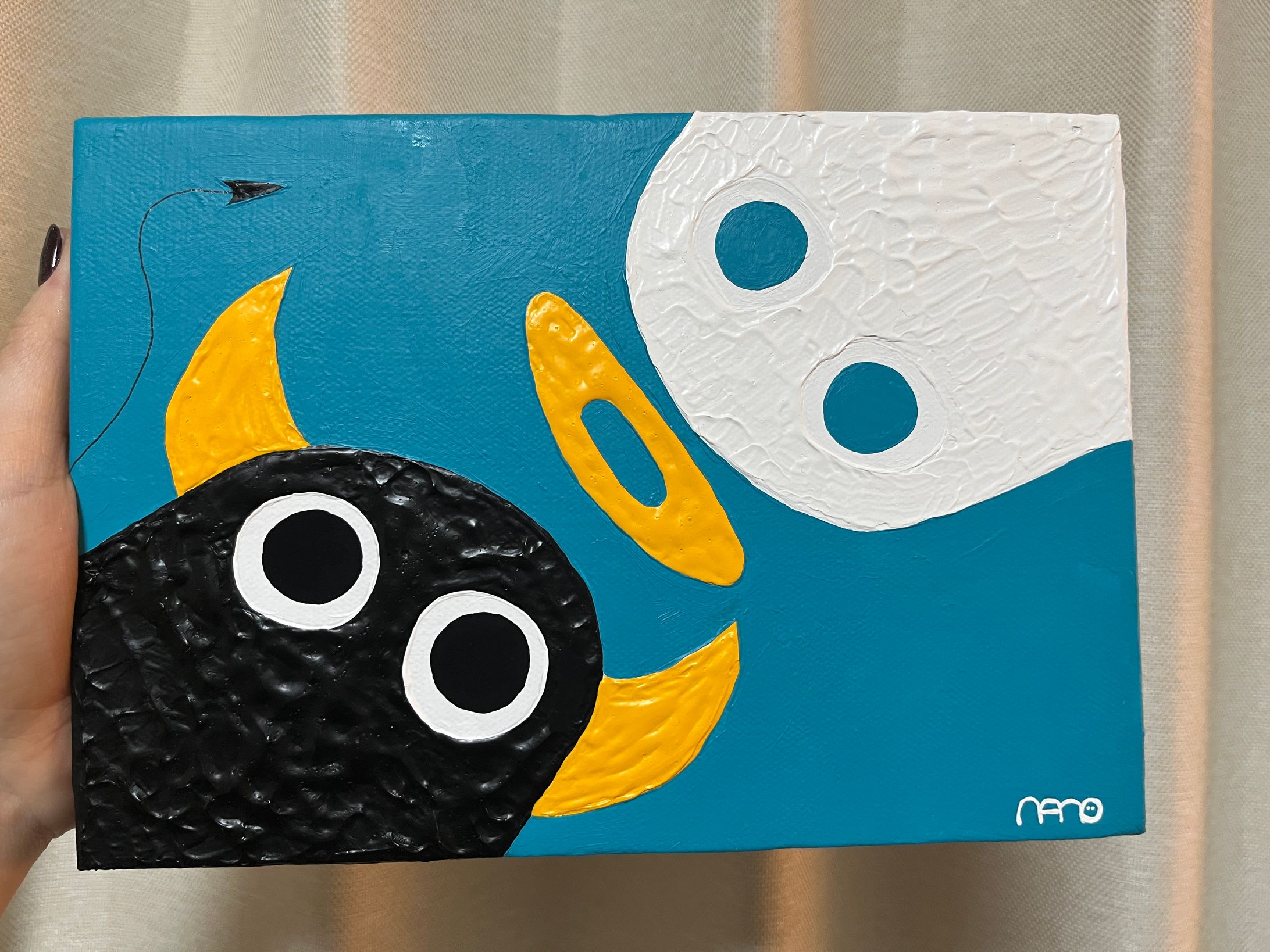 【アクリル画】審判_自主制作-1