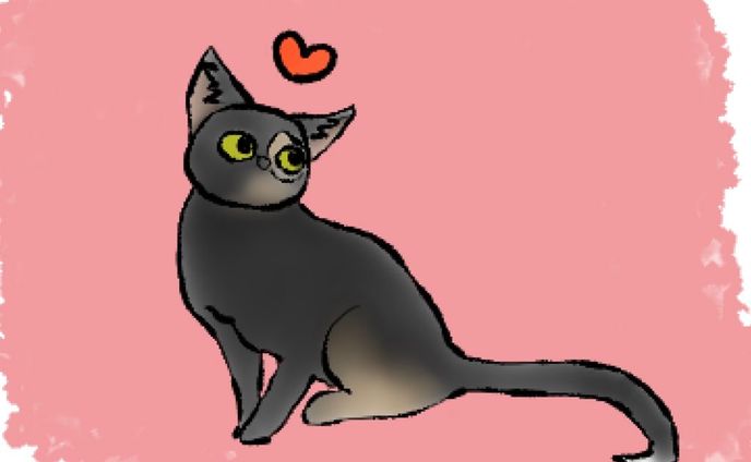 LINEスタンプ風猫①
