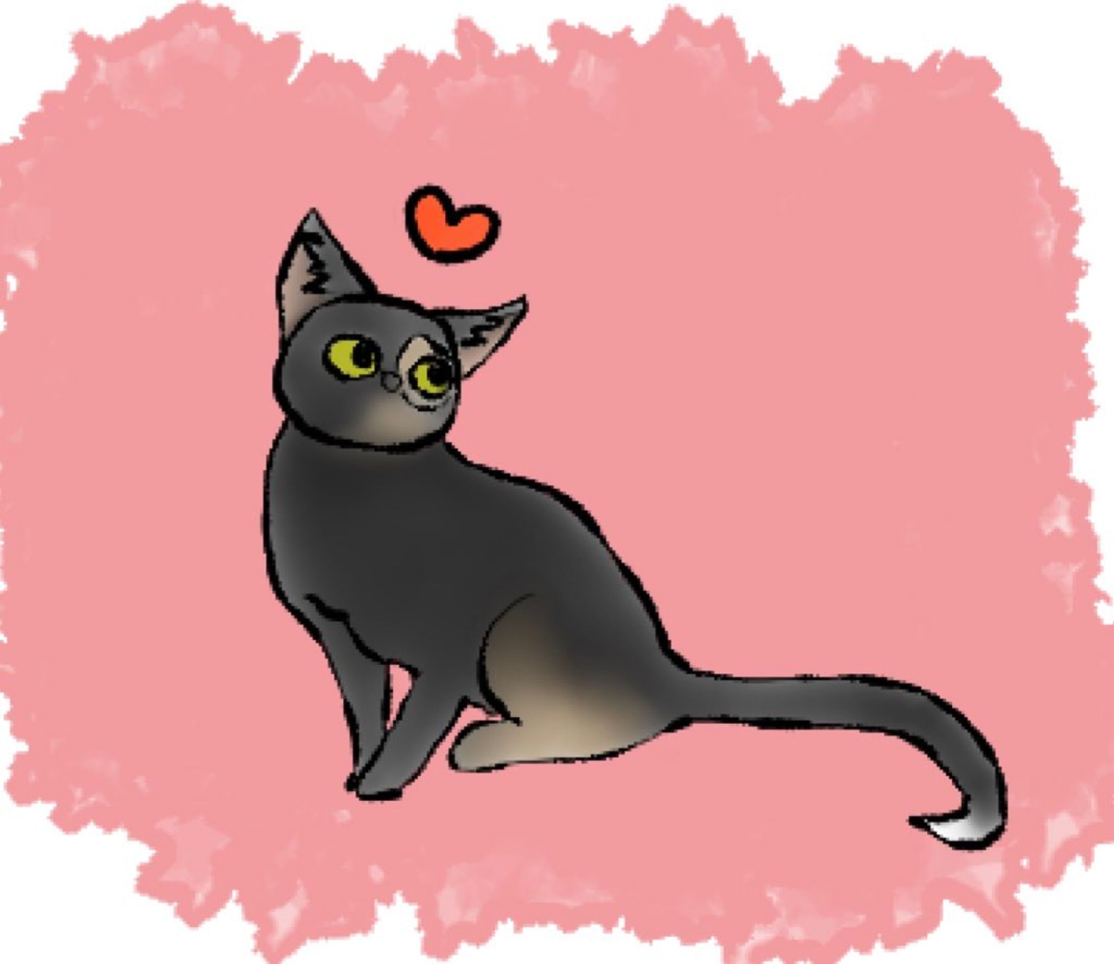 LINEスタンプ風猫①-1