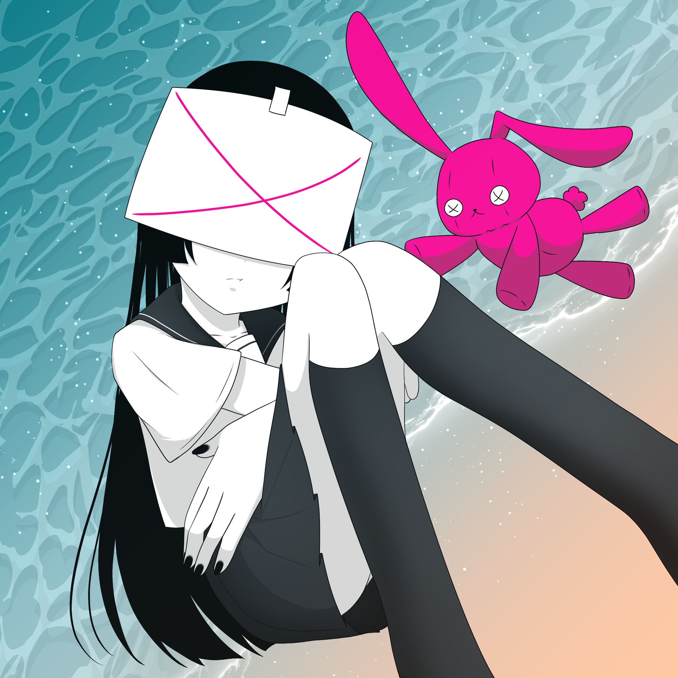 デザフェス購入特典イラスト(うちわ)-1
