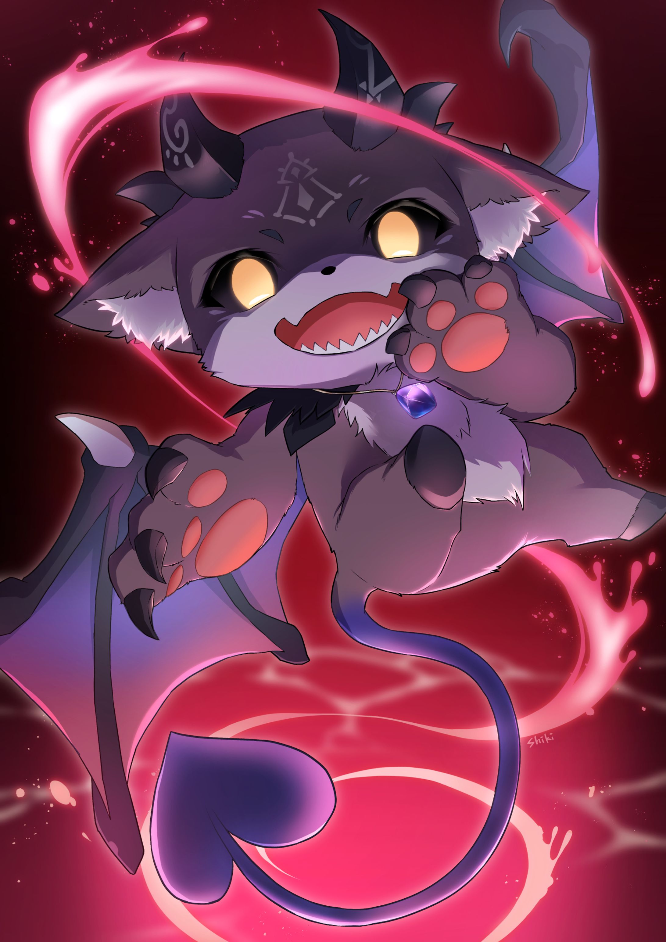 1枚イラストFA「でびでび・でびるさん」-1