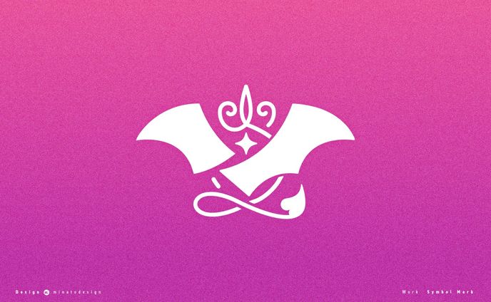 シアーミュージックV 所属、魔ノ姫こあく様のシンボルマークデザイン