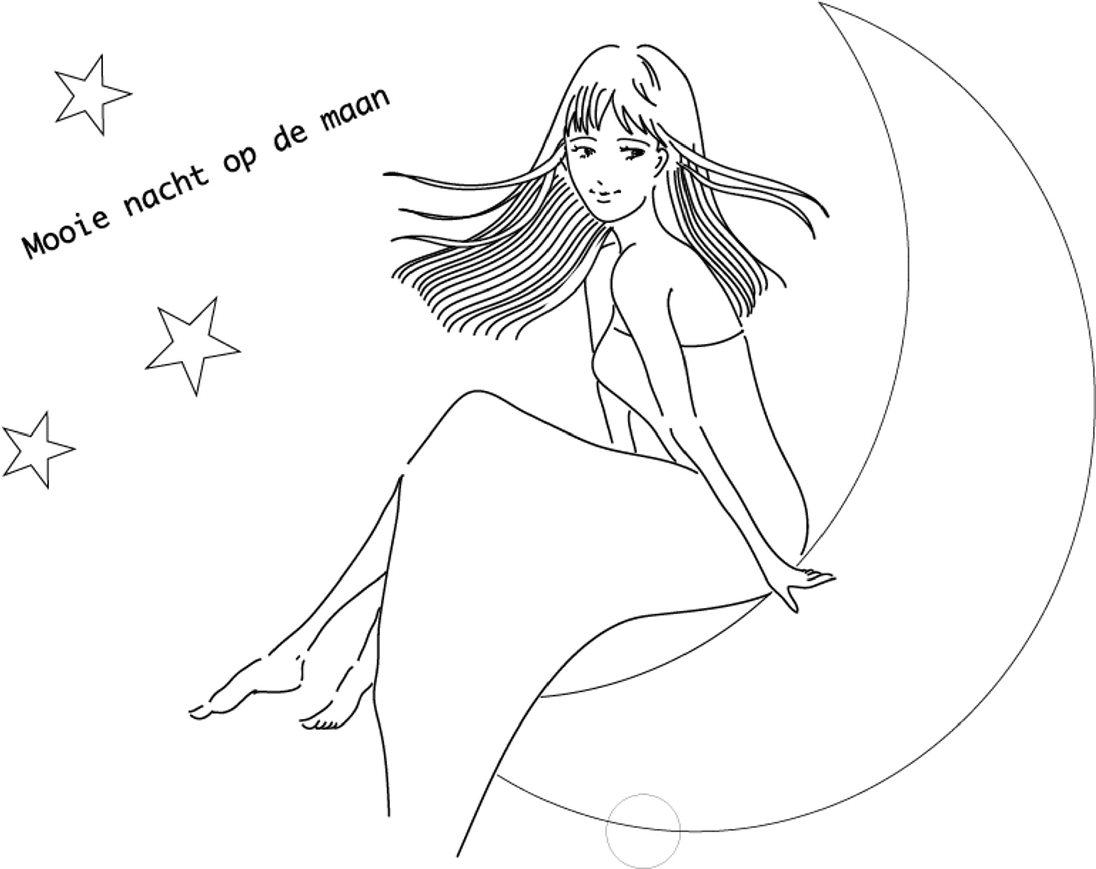 a girl with a moon-1