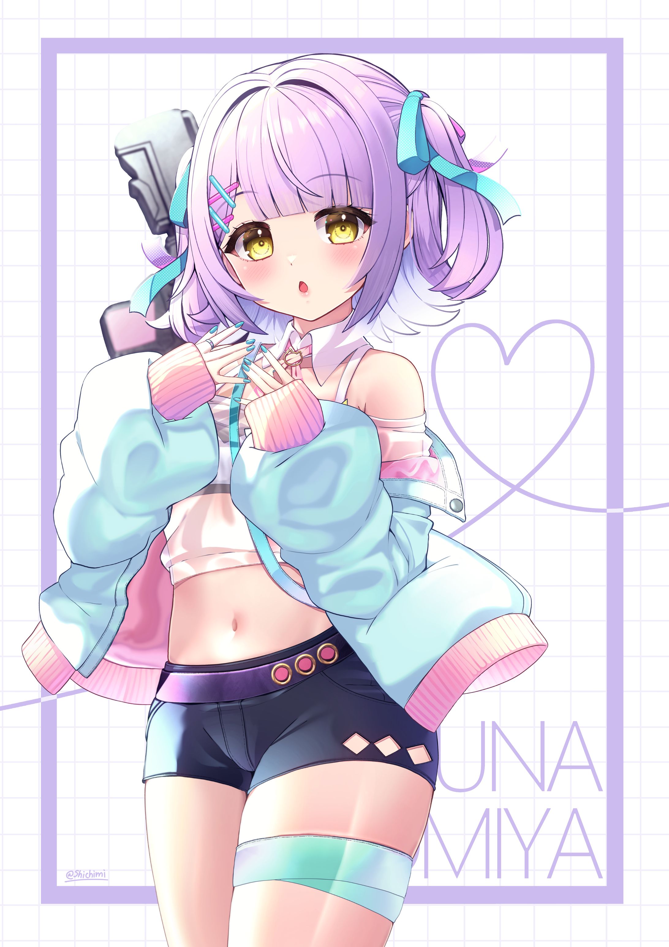 二次創作】ぶいすぽっ！紫宮るな 立ち絵