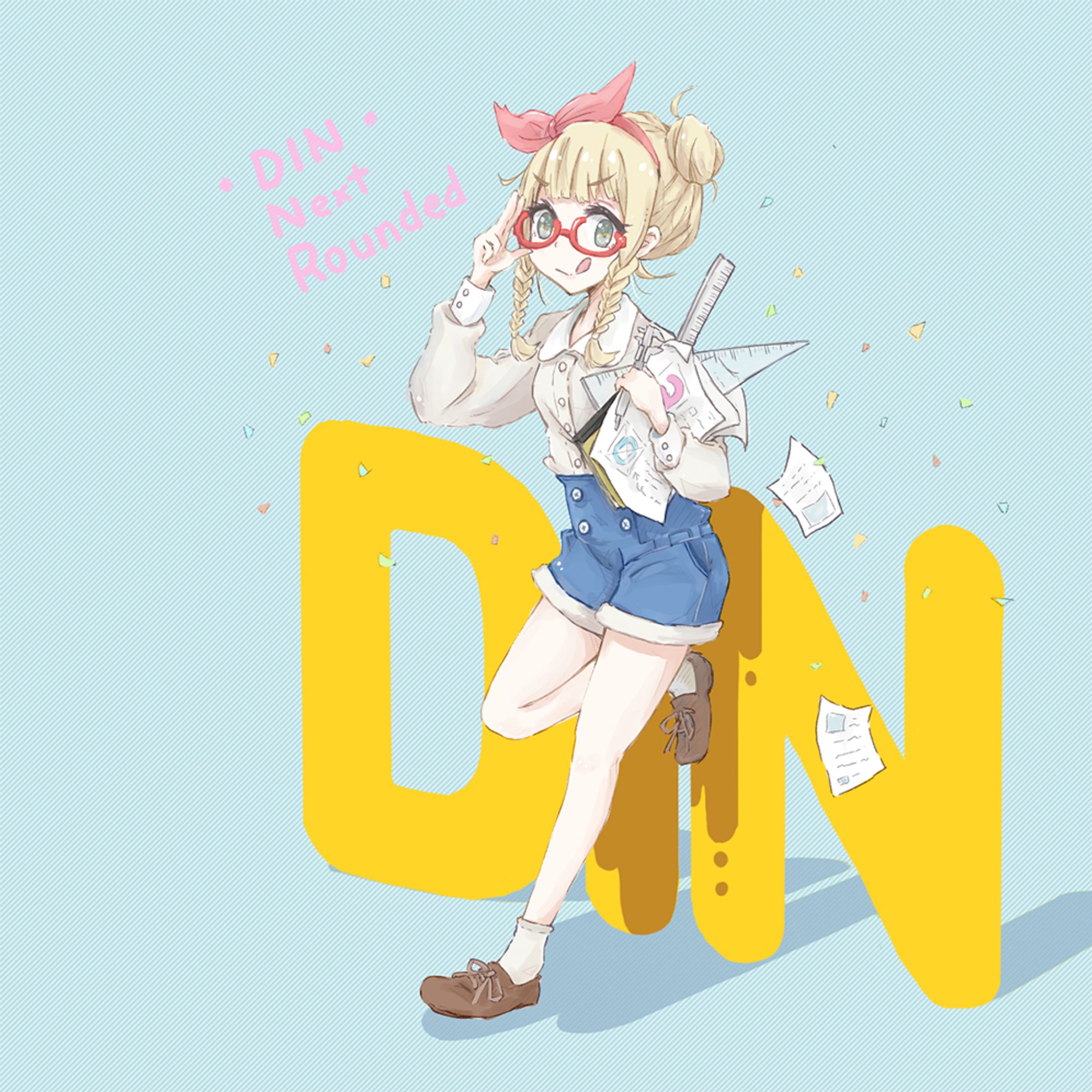 フォント擬人化 DIN Next Rounded さん-1