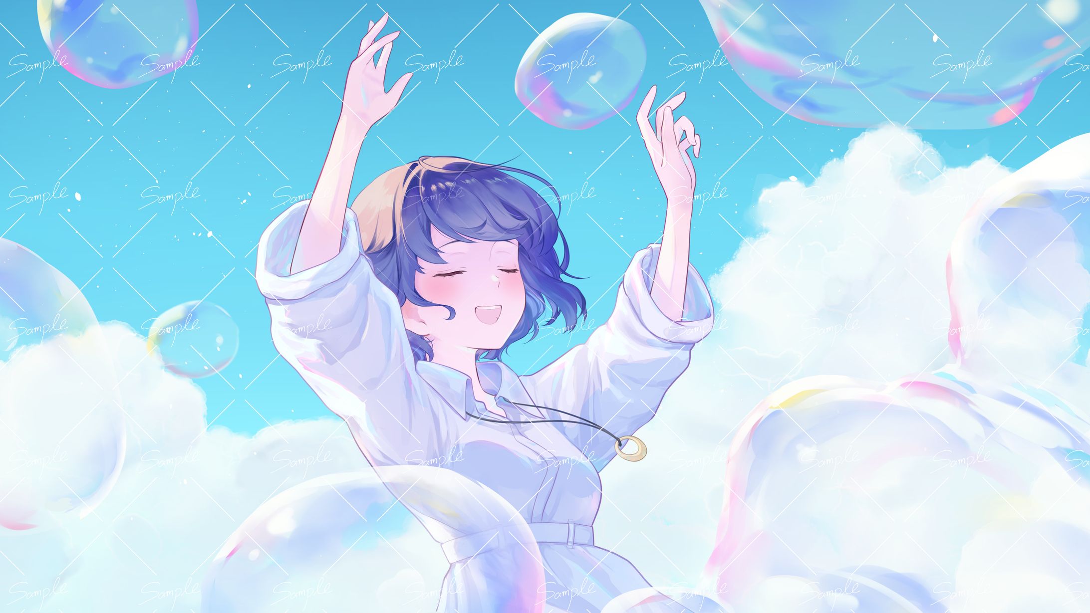 月鈴様／歌ってみた動画イラスト『白日夢』-1