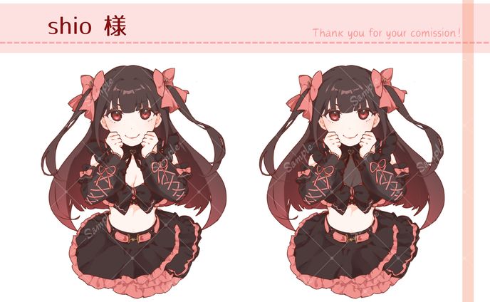 バストアップイラスト