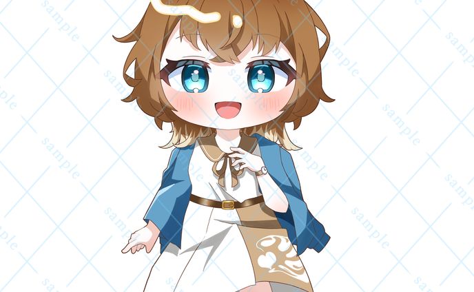 花伝ラテ様ミニキャライラスト
