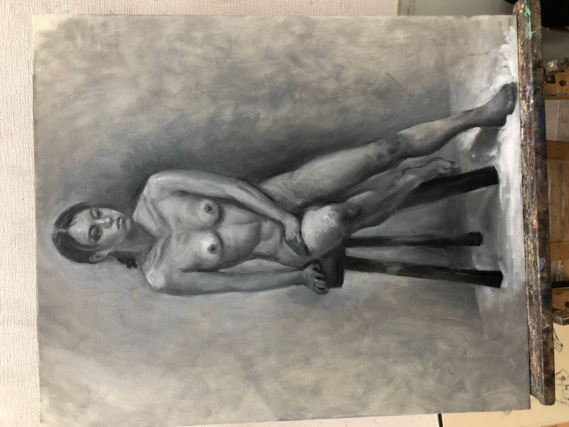 油彩　F20　人物画　2021年-1