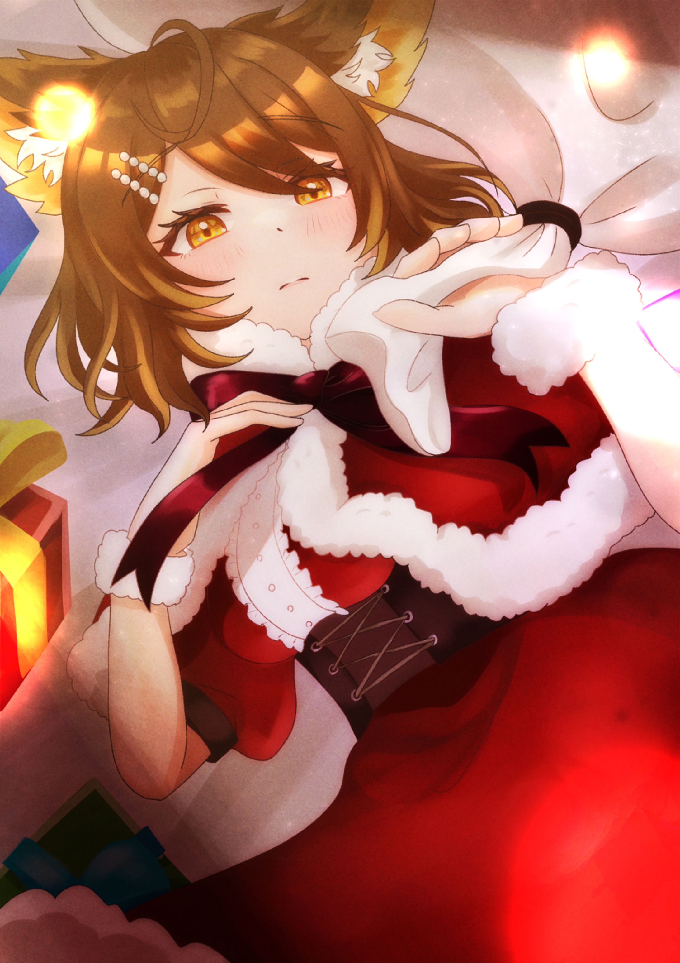 【一枚絵】アマガ・ミツキ　クリスマスイラスト-1