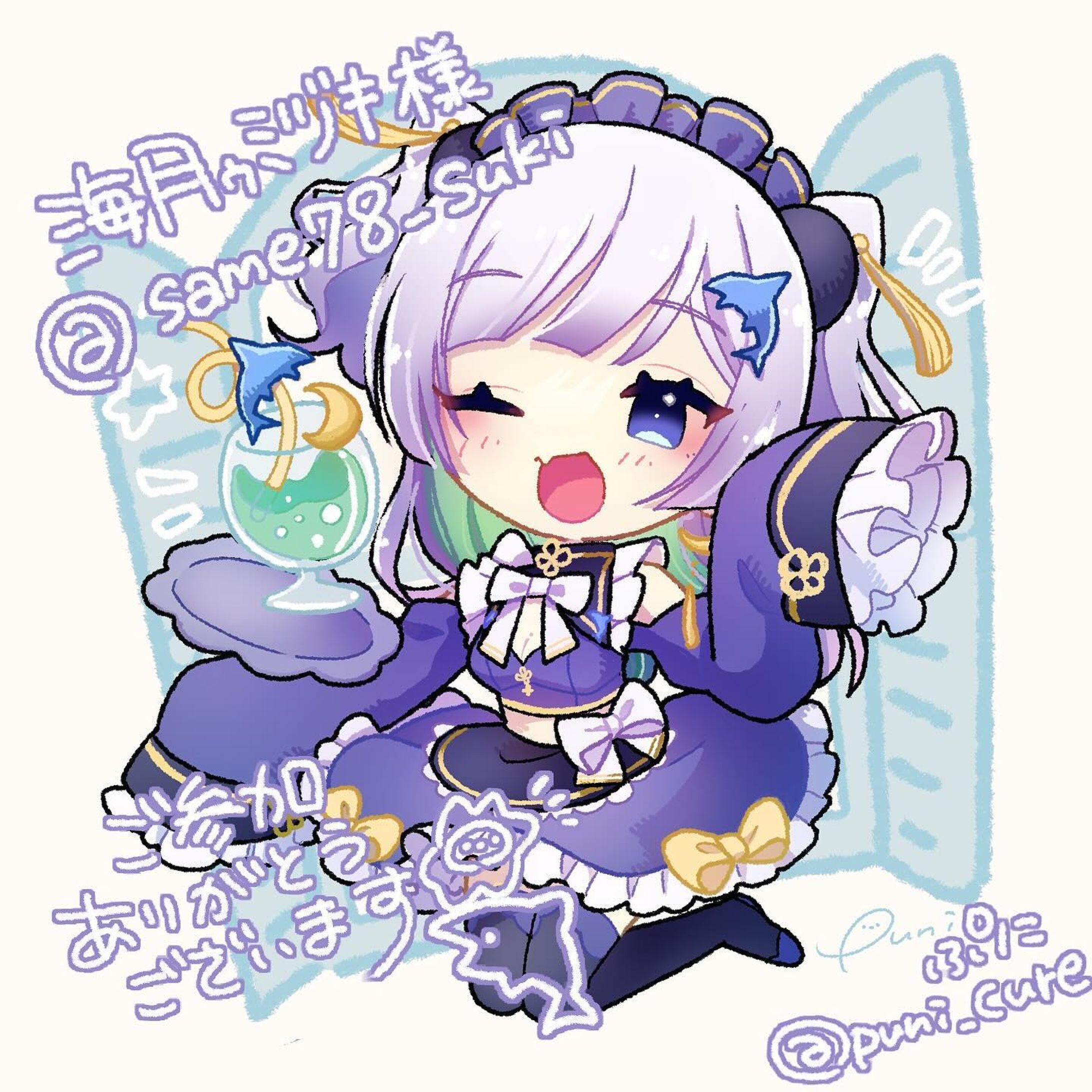 TwitterのRT 企画で書かせていただきました！
ｳﾐﾂﾞｷ様🦈✨

#illustration #artwork #drawing #chibi 
#kawaiiart #copicart #cuteart #mangaart
#ちびキャラ#ミニキャラ #イラストグラム  #デジタルイラスト #Vtuberイラスト #いらすとぐらむ
#일러스트 #드로잉 #그림스타그램 #插图-1