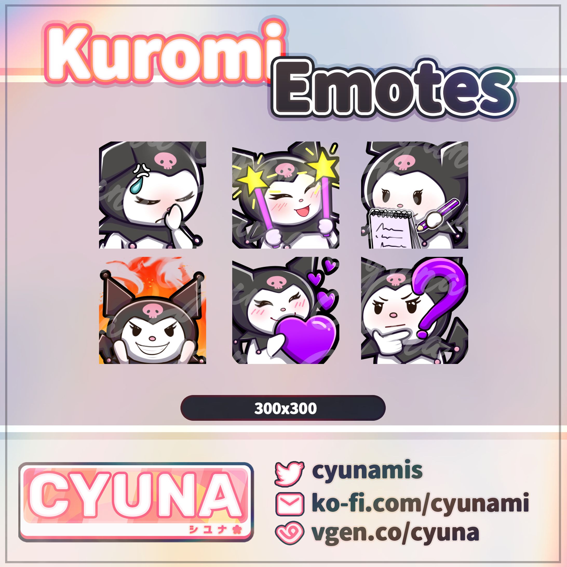 Kuromi Emotes-1
