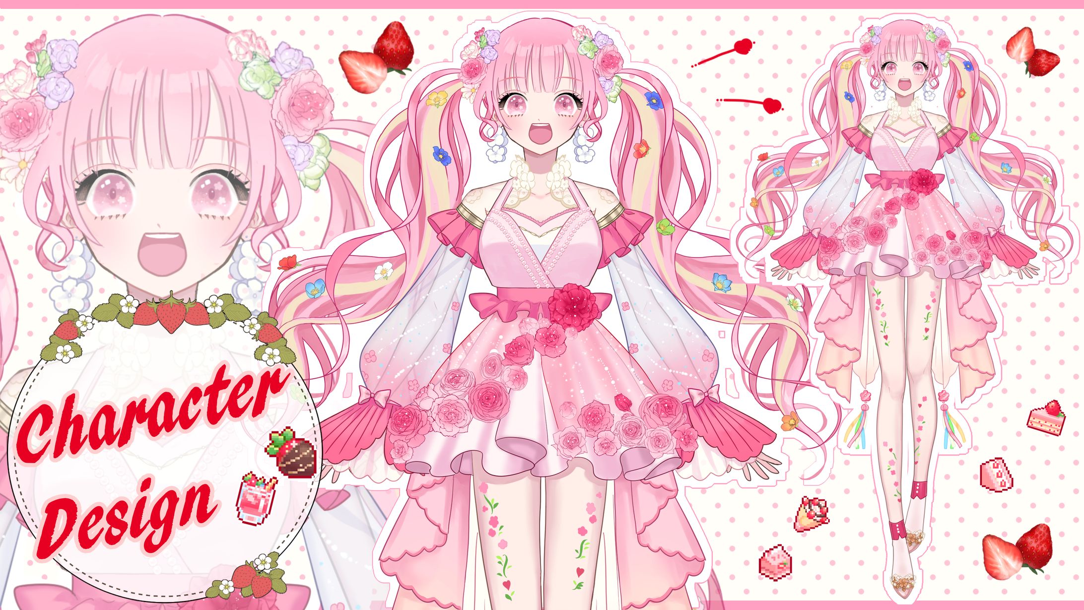 ⑧Vキャラクターデザイン+LIVE2Dパーツ分け-1