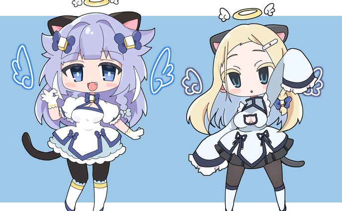 児稚耶ふゆこ＆かのん　グッズ向けイラスト