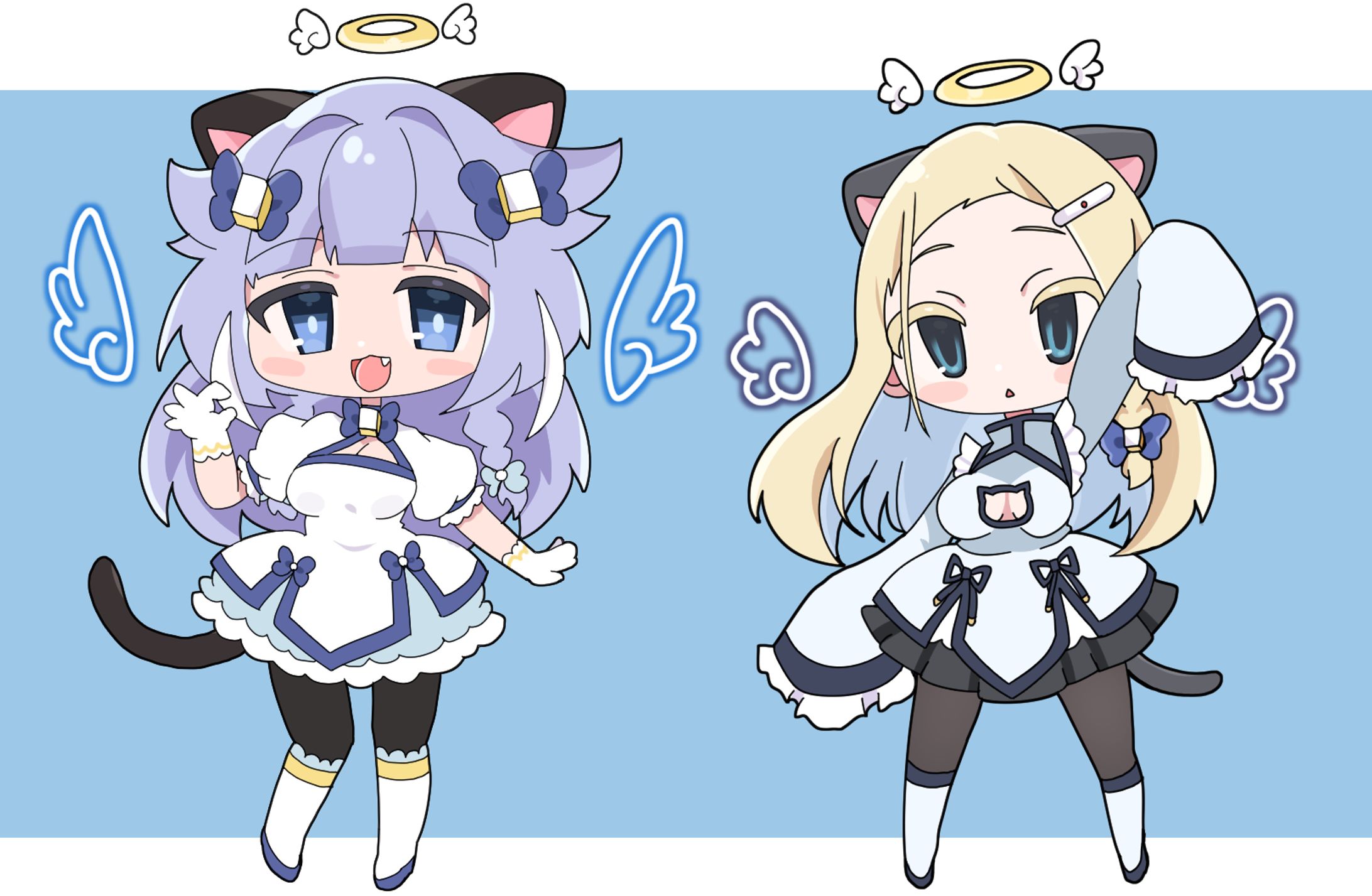 児稚耶ふゆこ＆かのん　グッズ向けイラスト-1