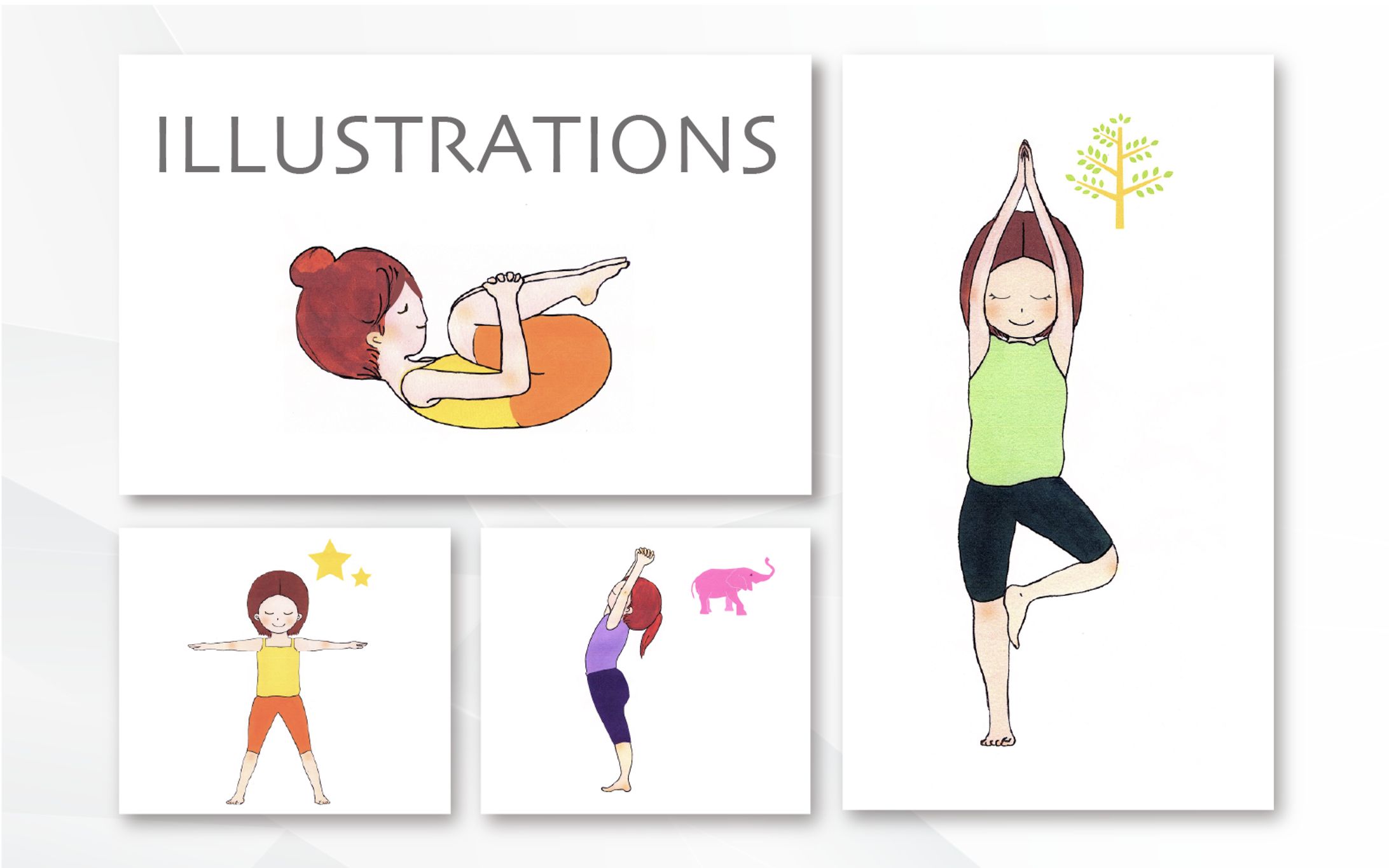 イラスト：子どもヨガ教室ポーズイラスト-1