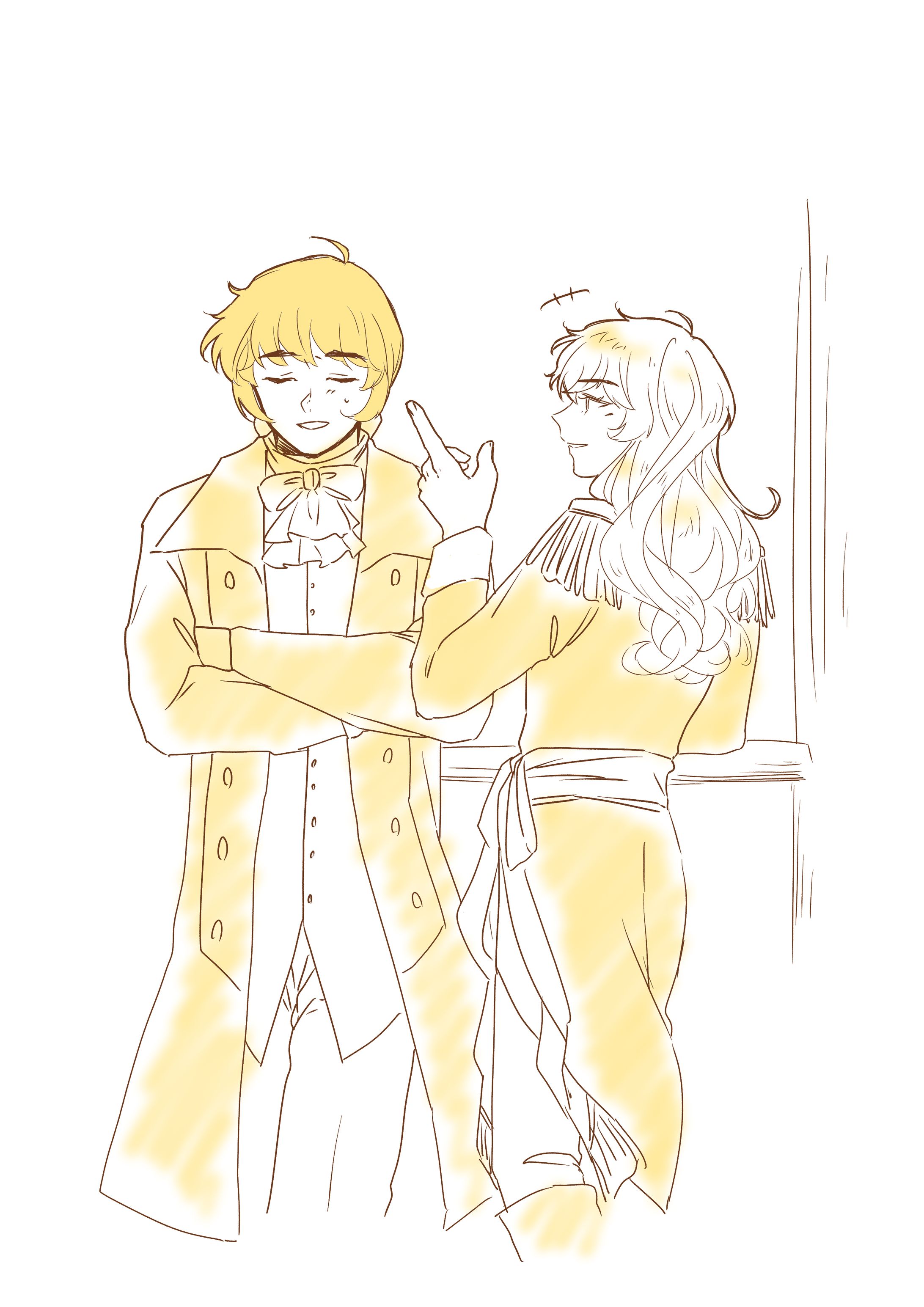 ファンアートイラスト（二次創作）4枚-1