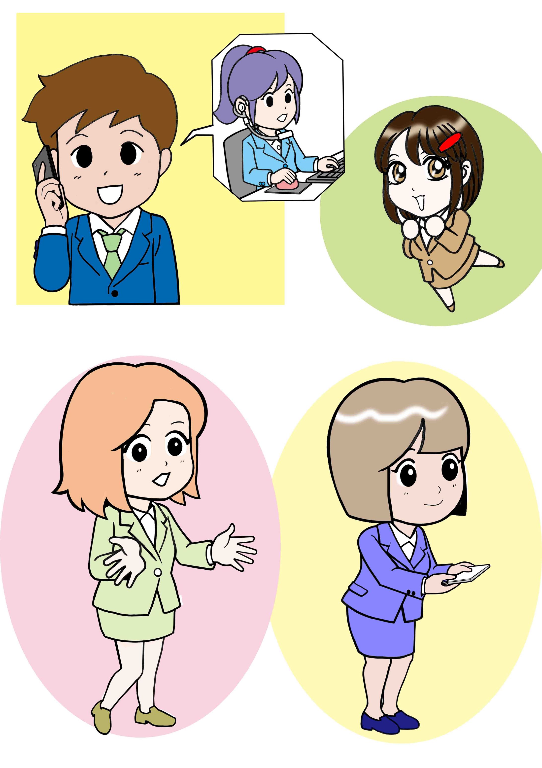 3頭身キャラ　ビジネスマン　-1