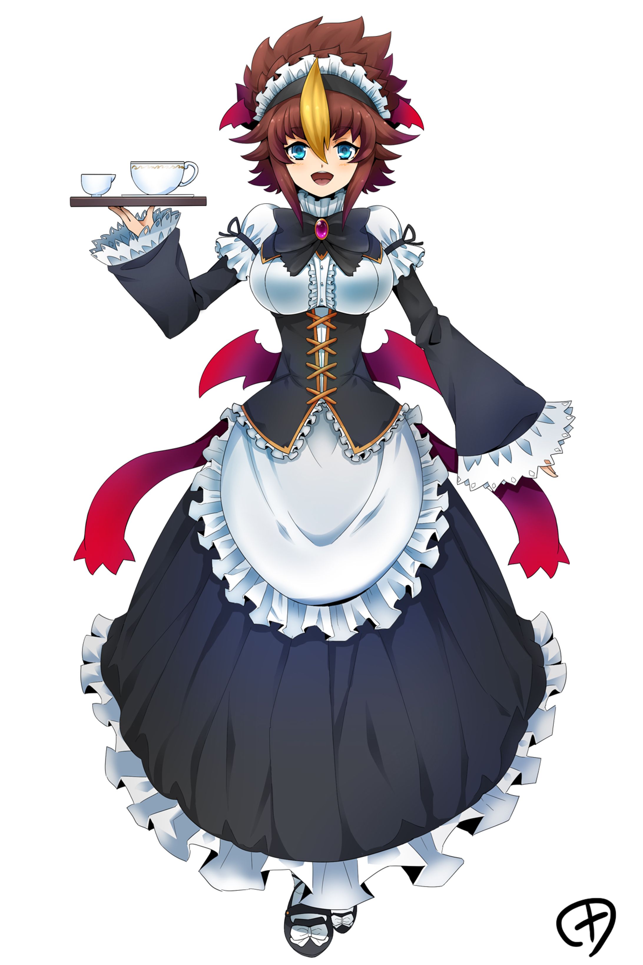 十文字アキラメイド衣装-1