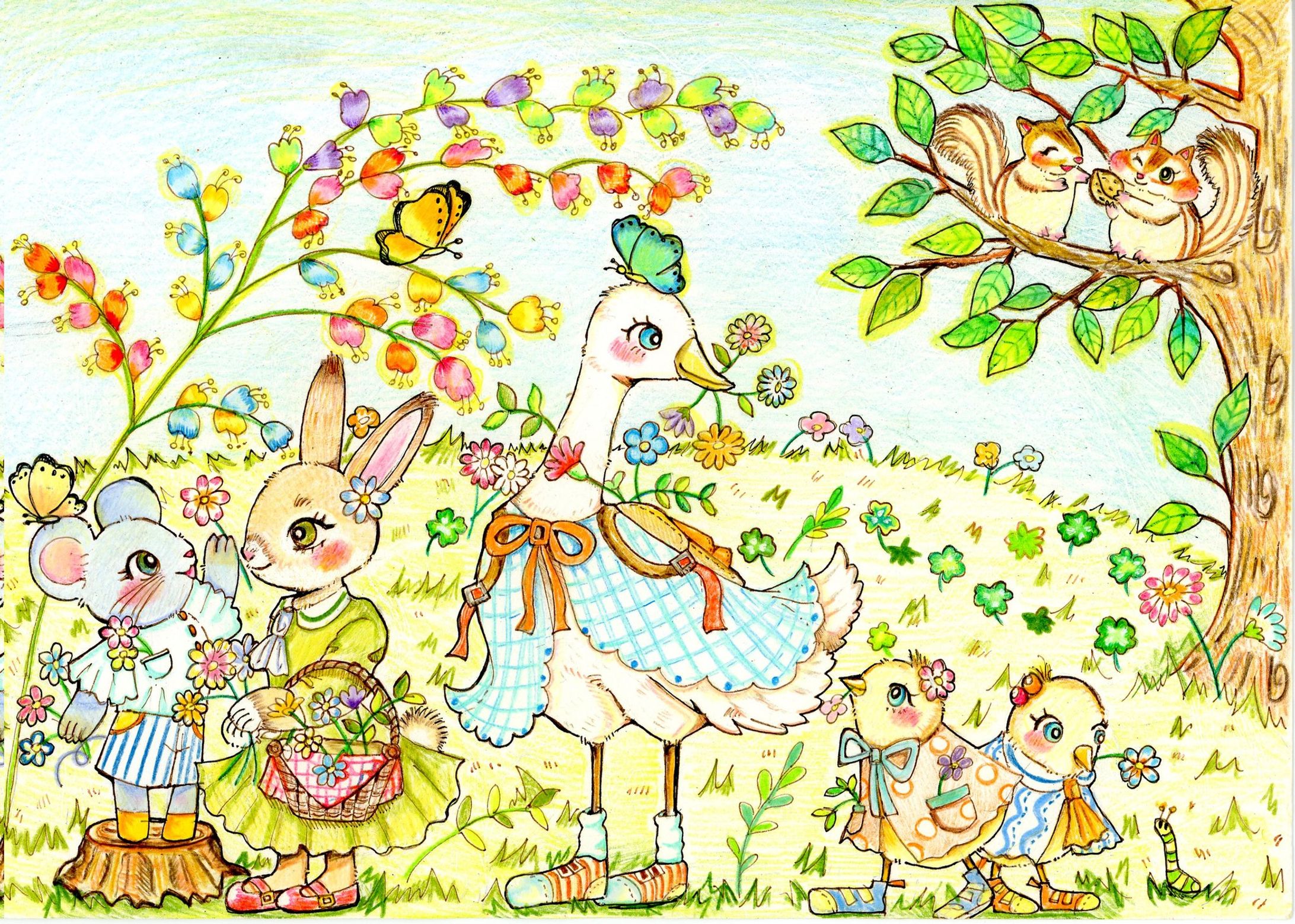 【お仕事イラスト】おしゃべり日和-1