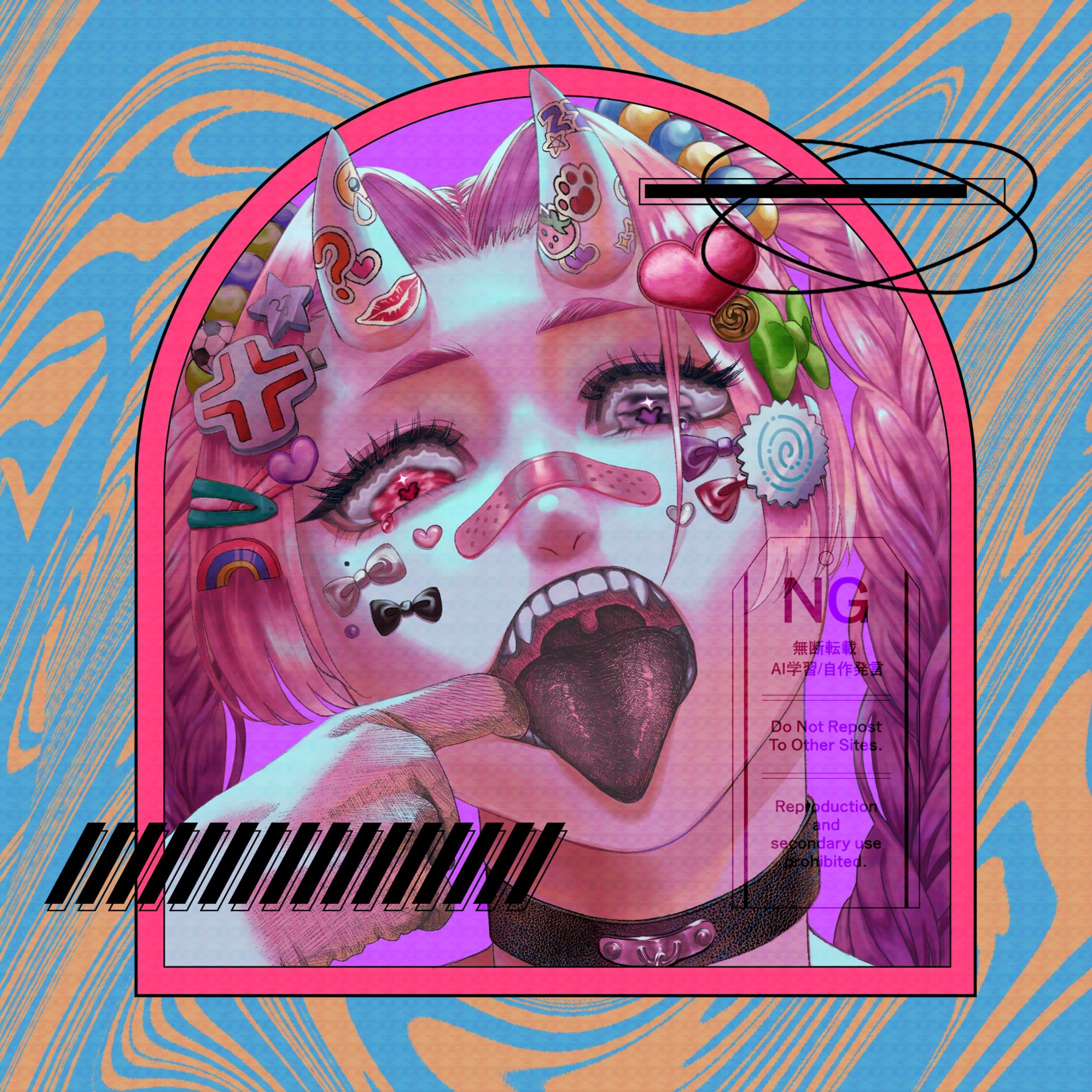 一枚絵〜バストアップ、アイコン-1