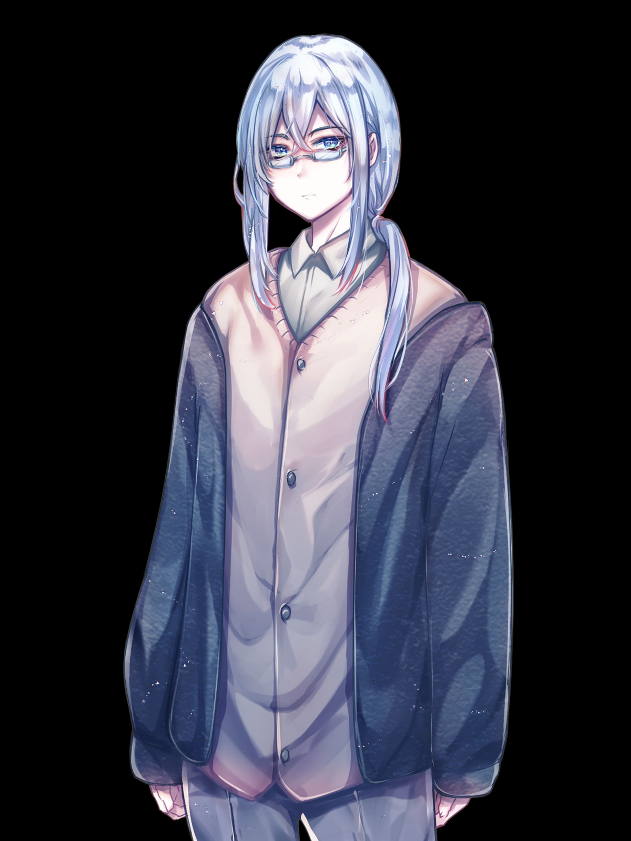 TRPG立ち絵　中性的な青年-1