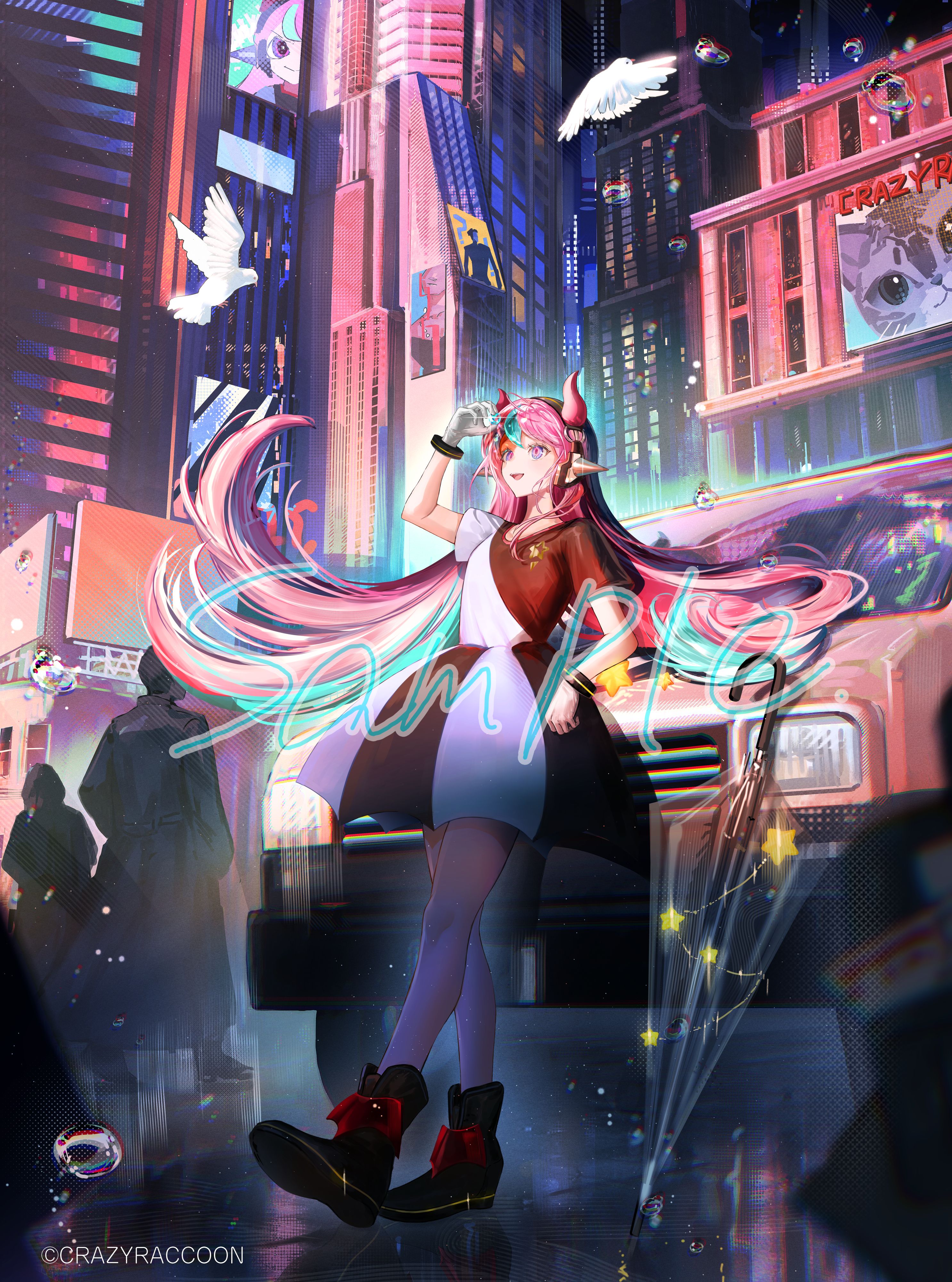 Crazy Raccoon. Sellyバースデーグッズビジュアル