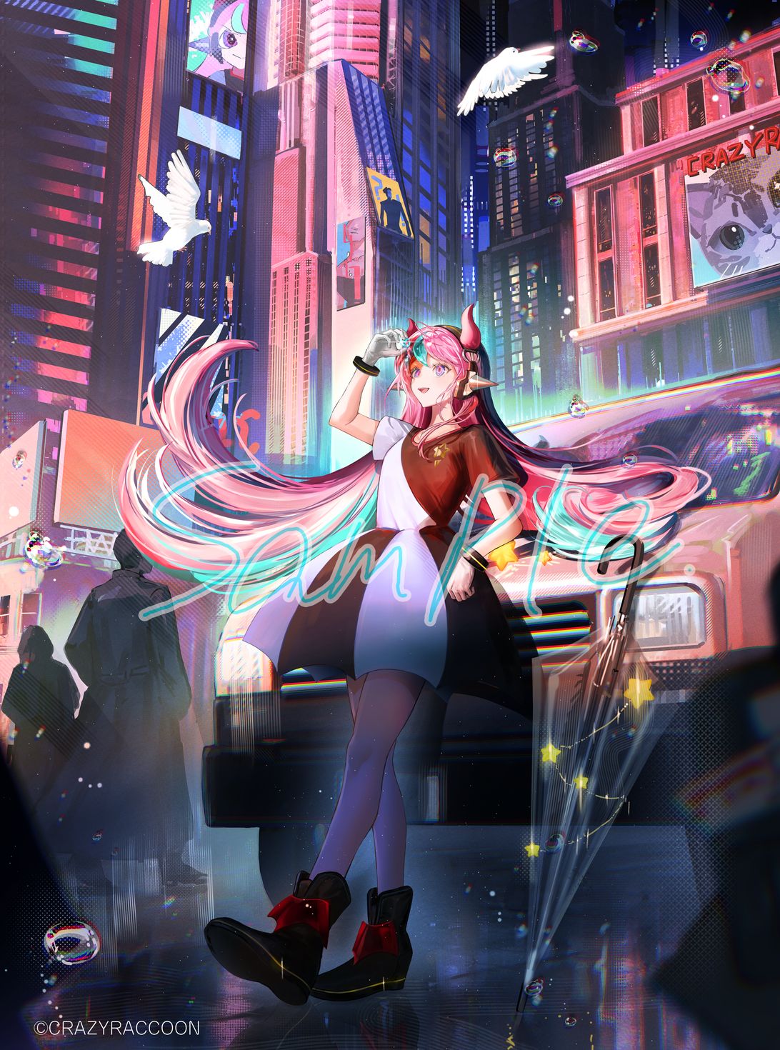 Crazy Raccoon. Sellyバースデーグッズビジュアル