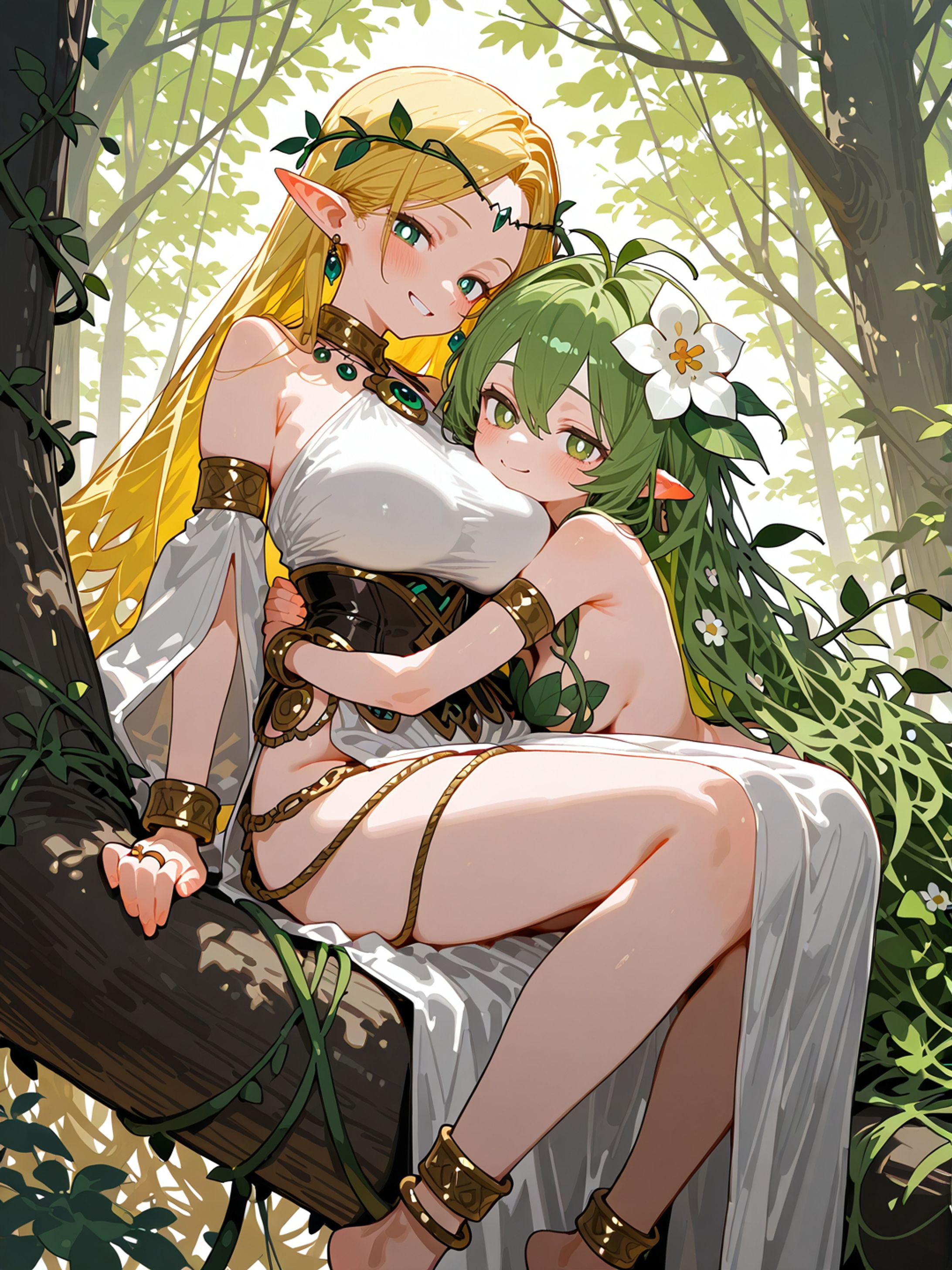 エルフちゃんと森の精霊-1