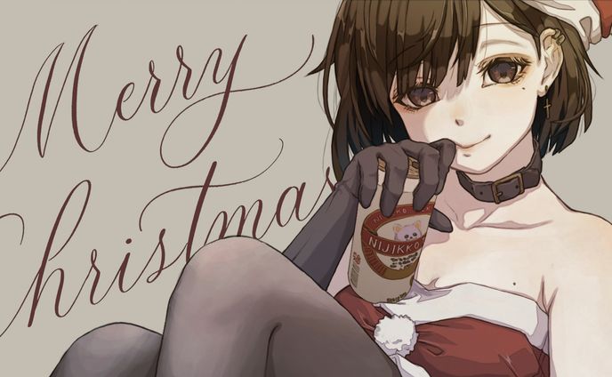 通話アプリキャラクター クリスマスイラスト