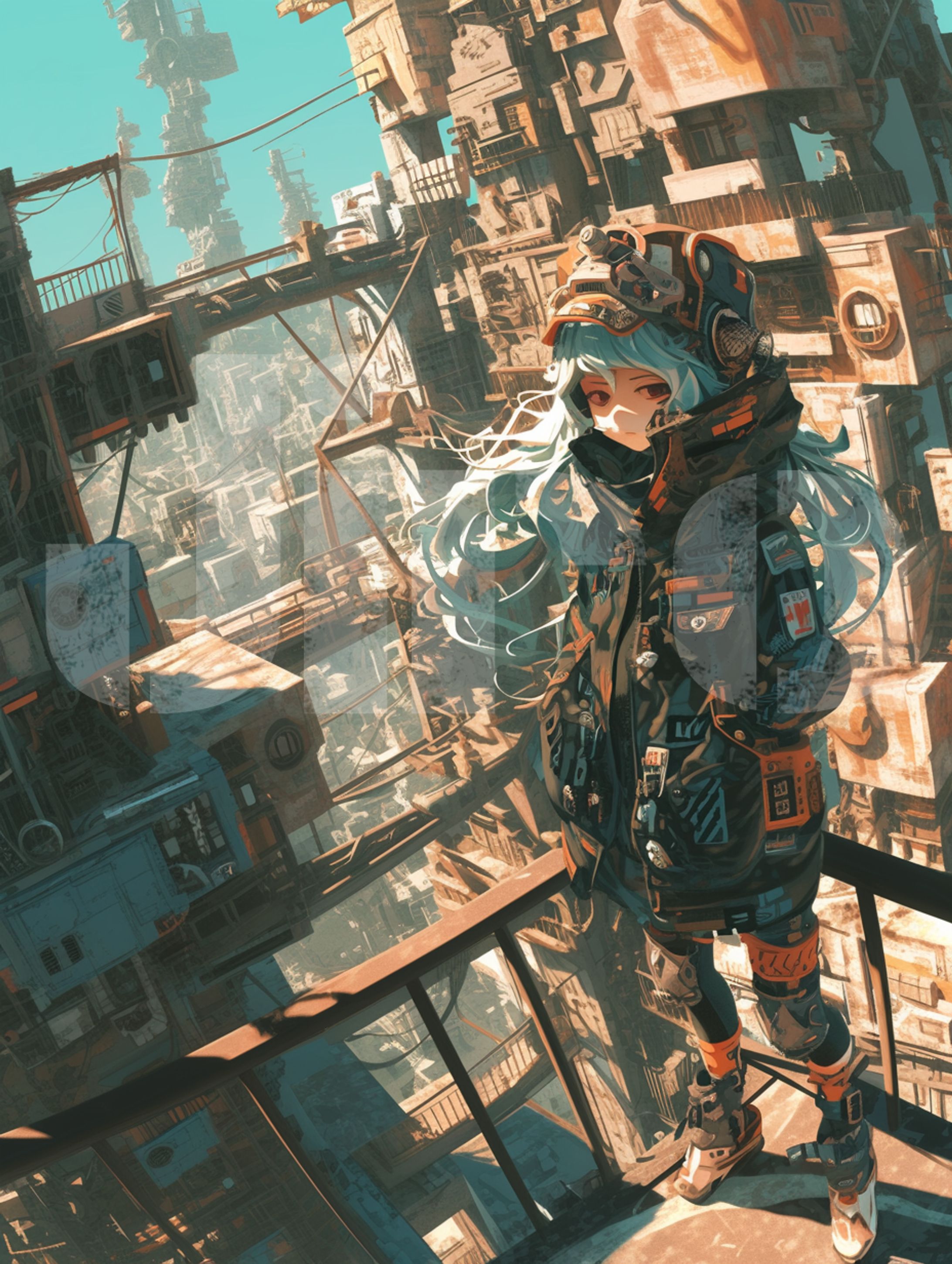 近未来スラムの少女-1