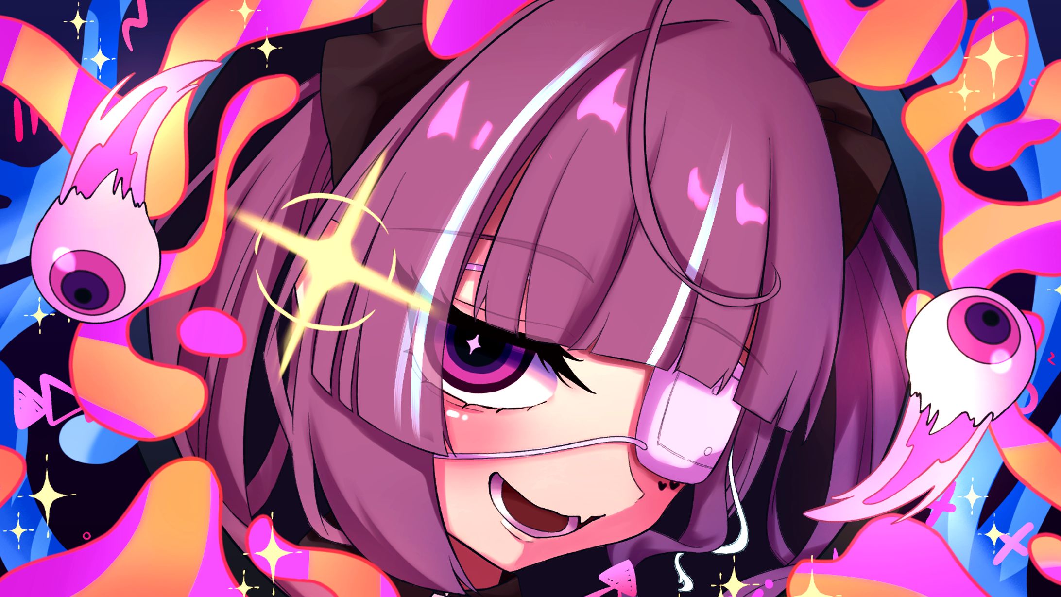 紫咲うに　「モニタリング」歌ってみた用サムネイル-1