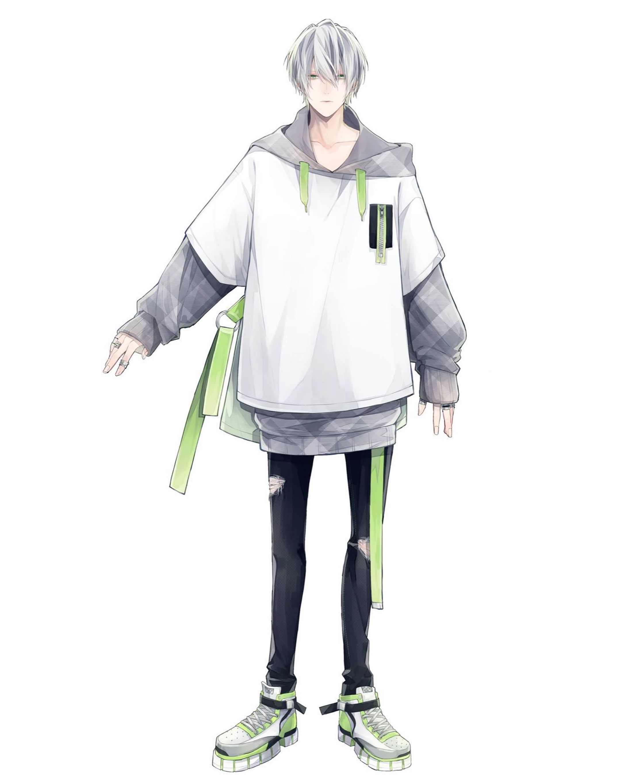 ななはぴ様の眞白悠伽くんのキャラクターデザインを担当させていただき  