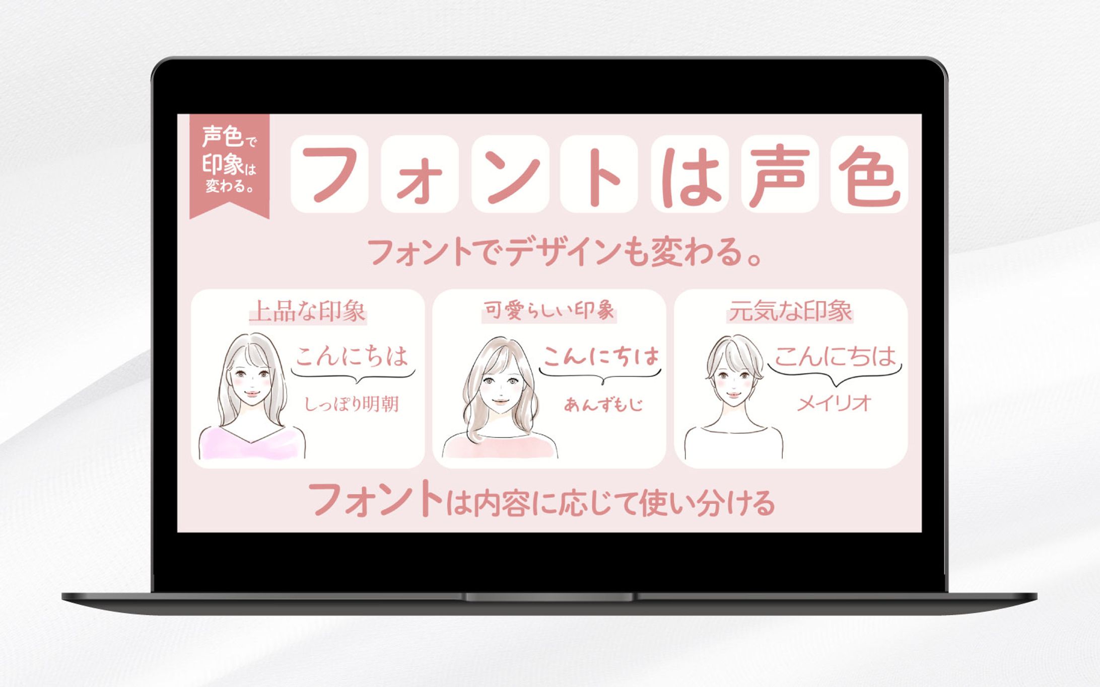 SNS図解|フォントは声色-1