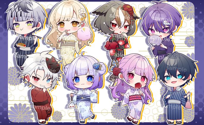 MAHA5JAPAN × Summer Goods2024グッズにてミニキャライラスト