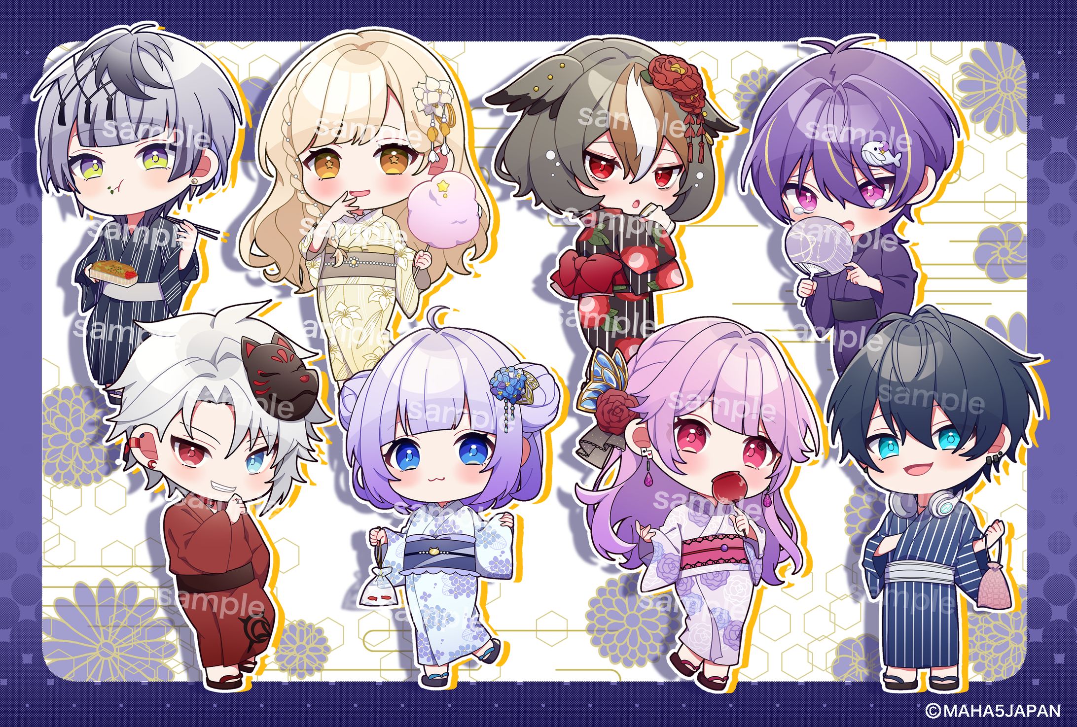 MAHA5JAPAN × Summer Goods2024グッズにてミニキャライラスト-1