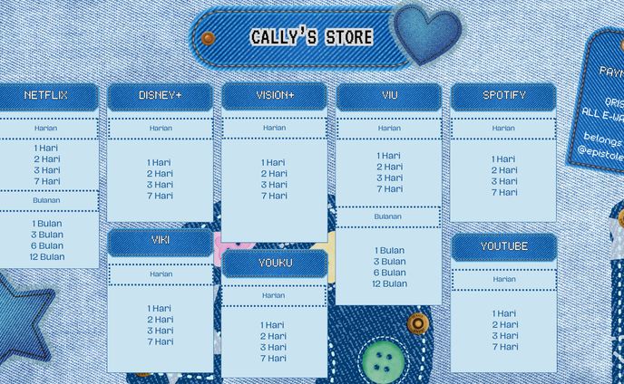 App Prem Pricelist; Jeany Jeans!